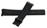 Authentic Corum 21mm x 18mm Black Rubber Watch Band Strap NEW
