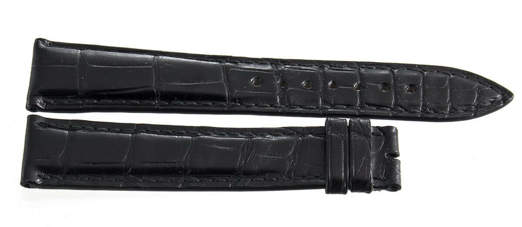 Ulysse Nardin 20mm x 16mm Black Leather Watch Band 3G01