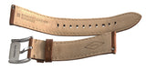 Fossil Men's 22mm Brown Leather Silver Buckle Watch Band Strap