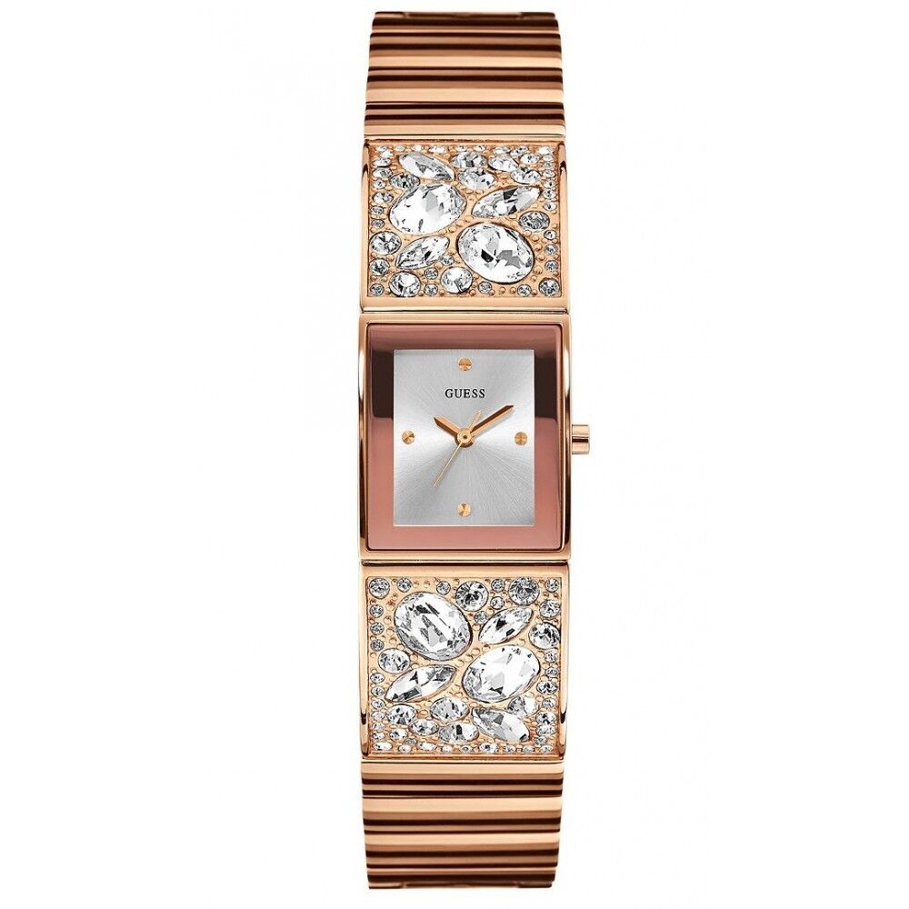 Guess Women's U0002L4 Stainless Steel Sparkle Rose Gold-Tone Bejeweled Watch