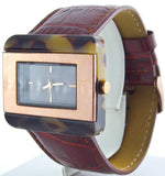 Anne Klein AK/1151 Women's  Case Brown Dial Brown Leather Strap Watch